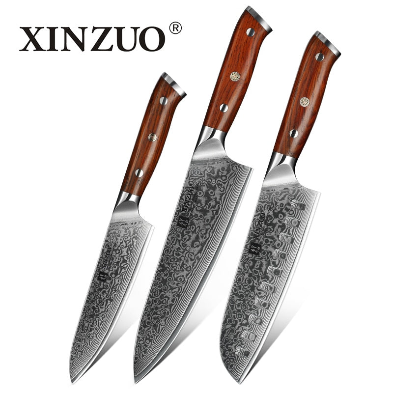 XINZUO 8'' inches Chef Knife Gyuto Knife Japanese VG10 Damascus