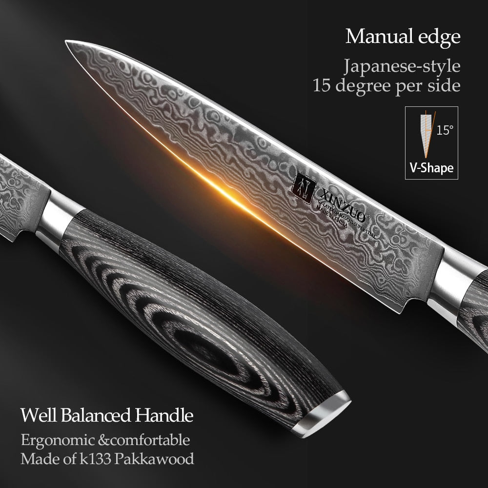 Miyabi Series - Black Pakka Wood Utility 6.5"