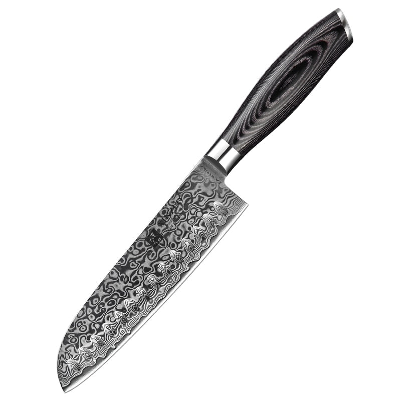 Echizen Black Santoku 7"