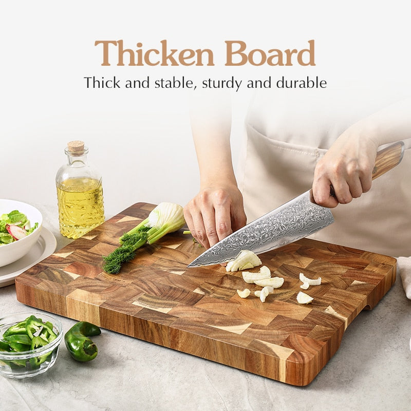 HEZHEN - End Grain Acacia Cutting Board