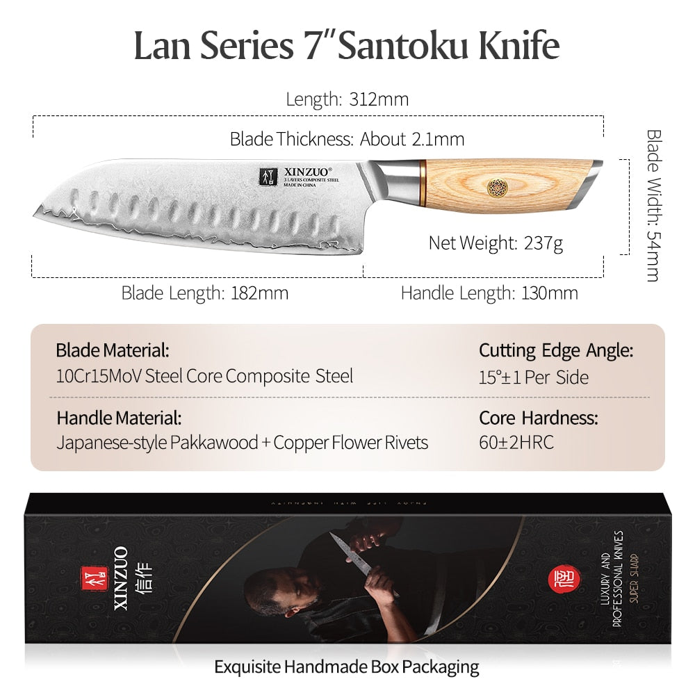 Echizen Santoku 7"